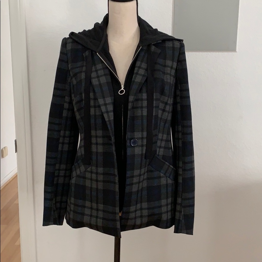 Laundry by Shelli Segal ponte blazer w/knit liner